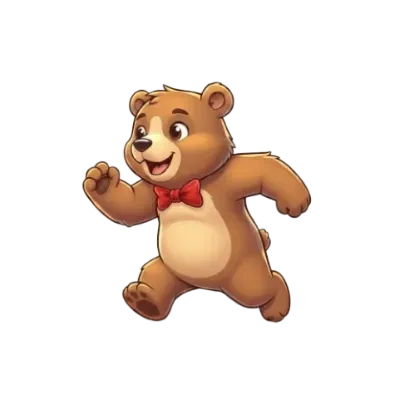 hero mascot Super Bear Adventure Baaren Mascot
